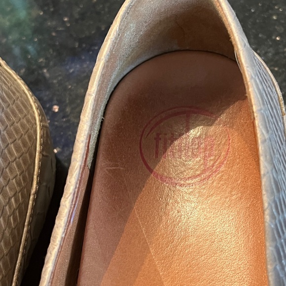 FitFlop, very good condition, animal print Brown Leather Slip-on Ballet flat - Picture 6 of 16